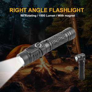 Brightenlux công suất cao không thấm nước <span class=keywords><strong>Torch</strong></span> 90 độ xoay nhôm 1500 lumens sạc <span class=keywords><strong>Led</strong></span> cắm trại đèn pin chiến thuật - Product Image 4