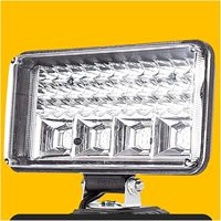 Projecteur LED portable sans fil rechargeable pour garage, extérieur, camping, réparation en usine, lampe de travail d'urgence