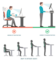 Bureau debout électrique en métal économique avec options de moteur simple/double, table réglable en hauteur, garantie 3-5 ans