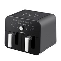 Friteuse à air double Sokany pour la maison, 10 L, friteuse électrique, four, friteuses à air intelligentes avec 2 paniers indépendants