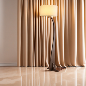 Lampadaires LED modernes et uniques pour le salon, <span class=keywords><strong>la</strong></span> maison, le bureau et l'étude Nouveau design en chêne et noyer E27 lampadaires d'angle sur pied - Product Image 3