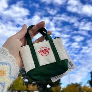 Borsa Shopper in Tela di Cotone Personalizzata con Logo Ricamato, Mini Formato, Blu Menta e Rosa, per Regali e Accessori - Product Image 6