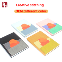 Carpeta de Anillas para Cuaderno, Hojas Sueltas, Color Macaron, Agenda, Regalo Empresarial, Venta Especial, Portátil, A5, Cuero PU, Tapa Dura Moderna, Escolar