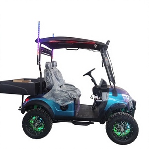 Voiturette de golf électrique tout-terrain surélevée 2 places couleur caméléon - Product Image 5