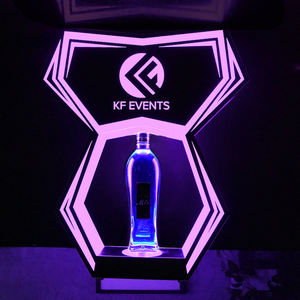 Papillon personnalisé LED Lumières Bouteille Service Présentateur Boîte <span class=keywords><strong>de</strong></span> nuit Bar Accessoires avec fonction écologique - Product Image 3