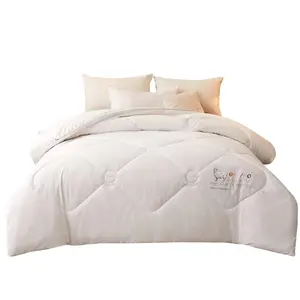 Baimai Luxury Real Wool Cotton Duvet Filled King Size Comforter 100% Natural Sheep Wool Quilt for Home