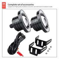 DXZ 5" 42LED 27W Certifié CE 9V-80V Phare de travail carré à large vue pour tout-terrain Blanc pour 4x4 ATV UTV Garantie 1 an