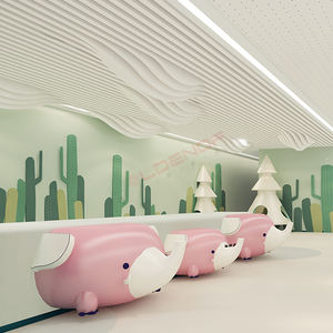 Escritorio de recepción de clínica de hospital pediátrico de diseño personalizado estación de enfermería en forma de L moderna simple Recepción de consulta - Product Image 1