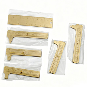 Calibrador Vernier de Latón para Registro de Trabajo, 100 mm, Precisión de 0.1 mm, Herramienta de Medición Portátil - Product Image 3