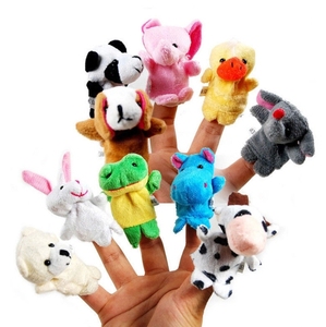 Toptan hikaye yardımcı parmak kuklası tatlı aile peluş parmak kuklası s - Product Image 4