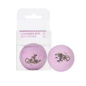 Bombes de bain OEM relaxantes pour l'éclaircissement de la peau Coffret cadeau Vapeur de douche essentiel Bombe de bain bourgeon de lavande violet à bulles - Product Image 1