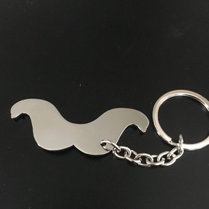 Corrente chave personalizada Bigode esmalte preto chaveiro engraçado chaveiro metal chaveiro - Product Image 3