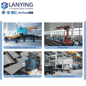 Bâtiment de bureau commercial moderne en acier préfabriqué de luxe avec mur en verre Boutique/Salle d'exposition/Centre commercial/Supermarché avec modèle 3D - Product Image 3