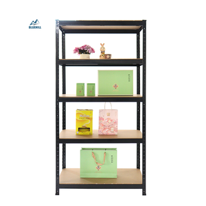 Achat en gros d'étagères métalliques à 5 niveaux, <span class=keywords><strong>style</strong></span> rivet, étagères à angles fendus, solution de stockage économique - Product Image 2