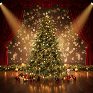<span class=keywords><strong>Sapin</strong></span> de Noël pré-éclairé en PE et PVC mélangés avec lumières LED blanc chaud - Product Image 5
