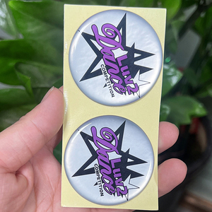 Custom Puffy Epoxy <b>Sticker</b> 3D Raised <b>Sticker</b> Domed <b>Logo</b> <b>Sticker</b> For Phone Case Decoration - Product Image 2