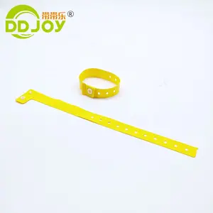 1 Time Use Vinyl Wristband ID Super Soft Thin L Shape Adult Plastic Pvc Wristband