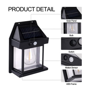IP65 Waterproof Outdoor Solar Wall <b>Light</b> with Motion <b>Sensor</b> <b>LED</b> Garden Courtyard <b>Lights</b> - Product Image 3