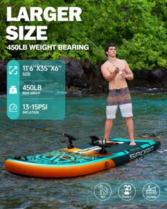 Fabrieksprijs Big Game Stand-Up Paddle Sup Board 16 ''6 '* 35'' * 6 ''Opblaasbare Stand-Up Paddleboard Met Kajakstoel