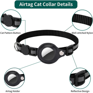 Airtag-Halsband für Katzen mit Schutzhülle für Anti-Verlust-Ortungsgerät und reflektierendem Haustierhalsband für Hunde - Product Image 3