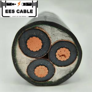 XHIE <span class=keywords><strong>3</strong></span>.6/6kV 7.2kV N2XSEY <span class=keywords><strong>3</strong></span> Core 25-300mm2 MV kabel daya YJV YJSV CU XLPE CTS PVC tanpa armour IEC 60502-<span class=keywords><strong>2</strong></span> kabel EES - Product Image 1
