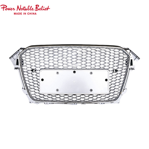 Xe A4 S4 Chrome bóng màu đen phía trước nướng rs4 phong cách phía trước thể thao Hex lưới tổ ong nướng cho Audi A4 S4 b8.5 2013 2014 2015 2016 - Product Image 2
