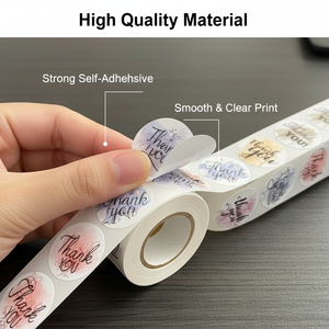 Etiquetas Térmicas de Calor Directo Personalizadas de Alta Calidad, Pegatinas de Papel PLA Negro Fáciles de Remover, Impresión en Lámina Dorada, Embalaje de Alimentos 1 - Product Image 3