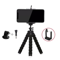 Mini trépied flexible pour smartphone, compatible avec GoPro Hero 14 13 12 11 10 9, DJI Osmo Action 6, Insta360 X5 et projecteur