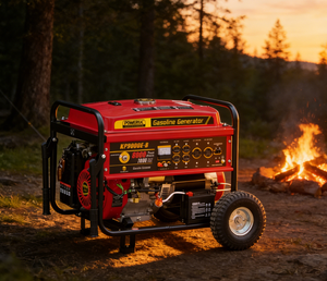 POWERAC PR9800-E 7.8KW Single Phase AC 457cc Air-Cooled 4-Stroke Cylinder Gasoline <b>Generator</b> 25L TankL - Product Image 2