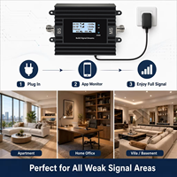Amplificador de Señal EasyBoost BF-CA/500K 850/AWS1700MHz con Ganancia de 72dB, Repetidor, Aplicación Tuya Smart, 2G 3G 4G 5G GSM LTE para Hogar, Oficina, Auto, Interiores