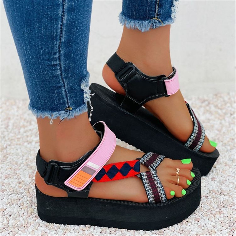 Women Fashion Foam Sole Sandals Outdoor Thin Soled Beach Casual Sandals Ladies