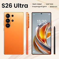 Teléfono Inteligente Original S26 Ultra con 16 GB de RAM, Batería de 8000 mAh, 5G, 1 TB de Almacenamiento, Pantalla de 7.3 Pulgadas, Android 15, Versión Global Desbloqueada