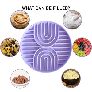 Đôi Cầu Vồng Silicone Chậm Trung Chuyển Cho Chó Máy Rửa Chén An Toàn Lớn Vật Nuôi Liếm Pad Con Chó Chậm Thực Phẩm Phục Vụ Bát - Product Image 2