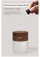 2024 baru ramah lingkungan DC Putih abu kayu hitam Walnut katalis minyak pembakar aroma lampu aromaterapi Dimmable lampu malam