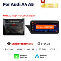 Lecteur de voiture NaviFly 680 3D UI Snapdragon Android Dvd stéréo Radio écran tactile Bt Wifi pour Audi A4 A5 MMI 2G haut changeur de CD
