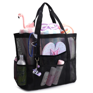 Grand sac d'été multifonctionnel en maille haute capacité Sac de plage fourre-tout - Product Image 3