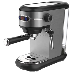 Cafetera Espresso, Cafetera de Vapor Transfronteriza, Italiana Americana, Fría y Caliente, Dos Temperaturas, Dorada/Negra/Plateada, 220V - Product Image 4
