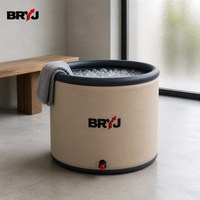 Baignoire à glace gonflable portable de luxe pour la récupération estivale, pliable et à gonflage rapide