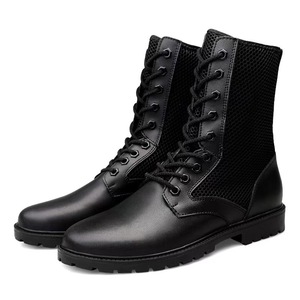 Botas Martin de Alta Calidad para Hombre, Resistentes al Desgaste, Transpirables, de Cuero, Antideslizantes, para Senderismo en el Desierto, Verano e Invierno - Product Image 3
