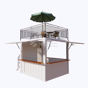 Bar à café mobile personnalisé, disponible en trois versions pour les cafés à fenêtres, avec conteneurs mobiles de <span class=keywords><strong>10</strong></span> et 20 pieds - Product Image 1