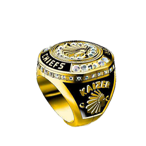 Bague de championnat de football Kaizer Chiefs personnalisée en alliage de zinc plaqué or, style classique, avec cristaux et strass, bijou unisexe, cadeau <span class=keywords><strong>OUBA</strong></span> - Product Image 5
