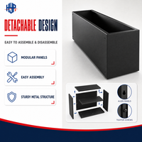 Boîtier de rangement en tôle détachable sur mesure, en acier thermolaqué, pour équipement industriel, service OEM ODM usine