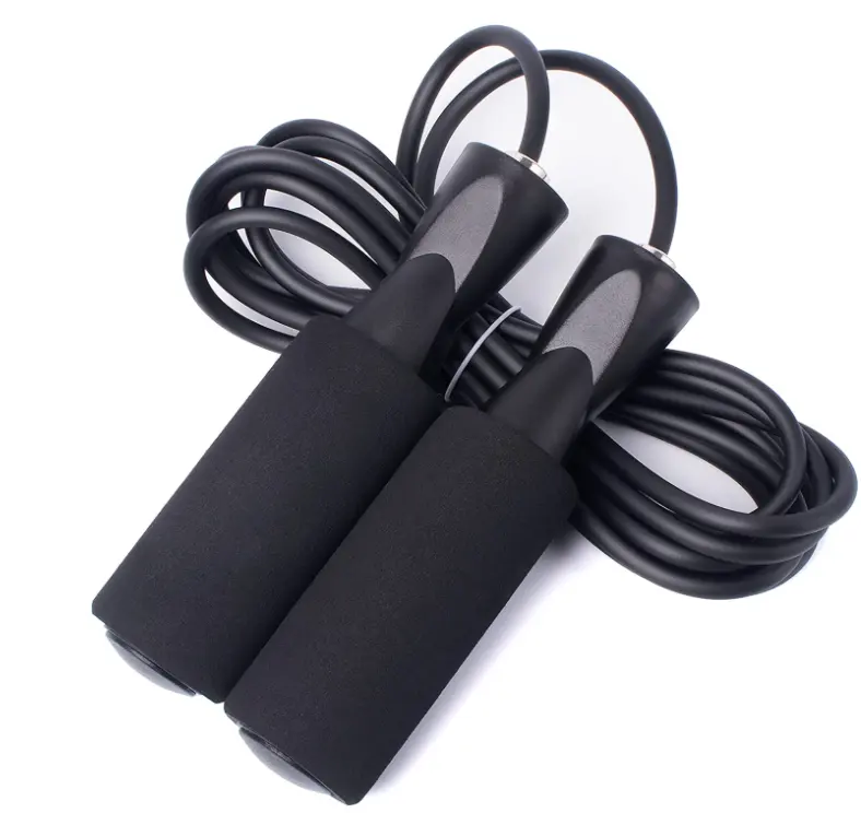 adjustable exercise jump rope for woman and man durable PVC rope with PP handle for jumping rope