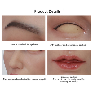 Realista de silicona travestismo hombre a mujer cabeza máscara vestido cabeza Drag Queen fiesta Cosplayer <span class=keywords><strong>Actor</strong></span> o actriz - Product Image 4