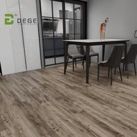 Dunkle Holzmaserung Wasserdichter PVC-SPC-Bodenbelag Quadratischer Klicksystem für Küche Keller Einkaufszentrum-Graphikdesign Innenbereich