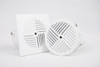 Diffuseurs de ventilation ronds industriels modernes réglables pour sièges, grilles de climatisation de bureau, installation au sol - Aluminium