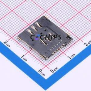XDSM-1020-0342 SIM Card Connector SMD Connector Self-Return Type Micro SIM Card 1.42mm - Product Image 2
