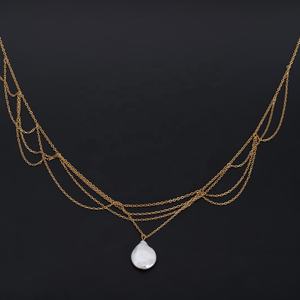 Colliers sexy plaqués or 18 carats, accessoires de bijoux pour fête d'anniversaire, acier inoxydable, tendance pour femmes - Product Image 6