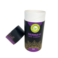 Emballage en papier kraft biodégradable de 0,3 oz pour baume à lèvres, déodorant en stick, parfum, thé, forme ronde