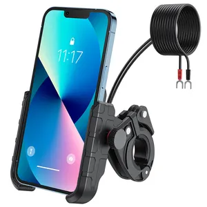 Motorrad-Telefon halterung mit Ladegerät Handy halter GPS-Navigations halterung USB C 20W Schnell la deans chluss